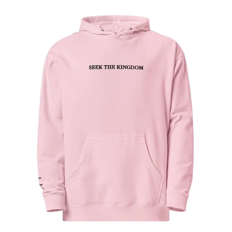 SEEK THE KINGDOM hoodie sweatshirts  women cute  hoodies ash  trevino  hoodie  pink