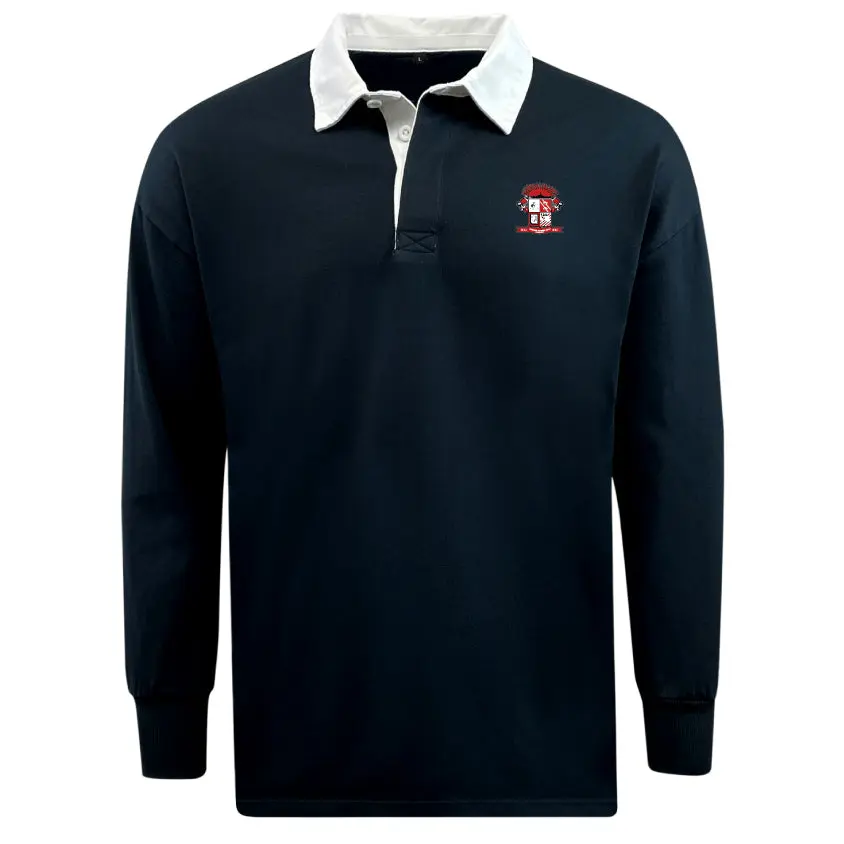 Battleship Women's Rugby Classic Long Sleeve Solid Rugby Jersey