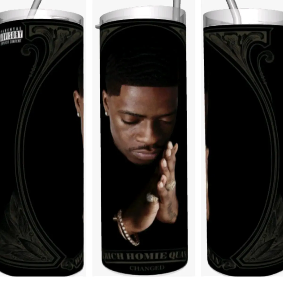 Rich Homie Quan 20oz Sublimation Tumbler - Perfect for Your Beverage Needs - Drinkware, Bottle