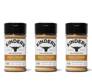 3 Pack Kinder's Roast Chicken with Garlic and Herbs Seasoning, 2.3 oz