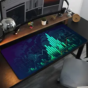 Stock Market Candle Chart Mouse Pad High Quality Natural Rubber Mouse Pad The Most Professional Washable Laptop Mouse Pad Desktop Accessory