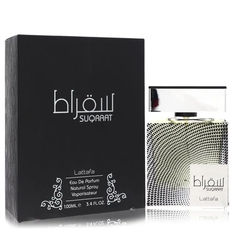 Lattafa Suqraat Eau de Parfum for Men - Versatile, Long Lasting Spray, Boxed Bottled Men's Fragrance, 3.4 oz