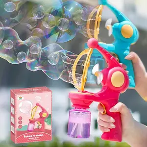 Automatic Electric Bubble Machine, Bubble Concentrate Included, Portable Design Indoor & Outdoor Bubble Maker for Boys & Girls, Birthday Gift