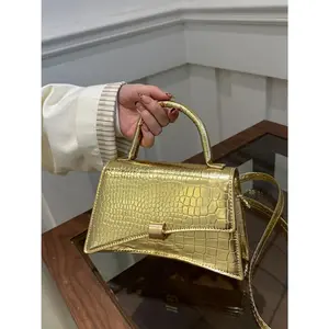 Solid Color PU Leather Handbag