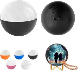 Magic Video Crystal Ball - Plays Your 3D Videos & Photos Inside!Unique Anniversary/Birthday Gift Idea with Floating Display