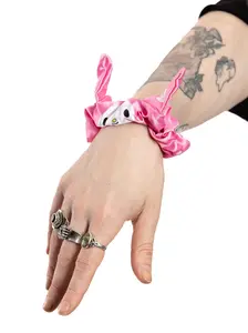 Pink Bunny Friend Scrunchie