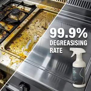 Koalafairy Super Strong Kitchen Degreaser Foam, Heavy Duty Oil & Grease Remover for Stove, Oven & Range Hood, Multi-Surface Cleaner