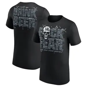 Retro Stone Cold Steve Austin 316 Day Drink Beer T-Shirt - Black, Gift for W-W-E Fans, High-Quality Print, Comfortable Cotton, Trending Us Streetwear, Menswear Tops Crewneck Shortsleeve