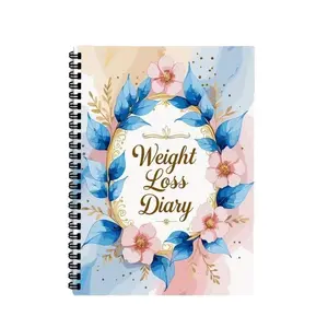 Weight Loss Diary Journal, Track Weight Changes Diet Plan Exercise Mood, Scientific Body Management Planner, Fresh Elegant Design