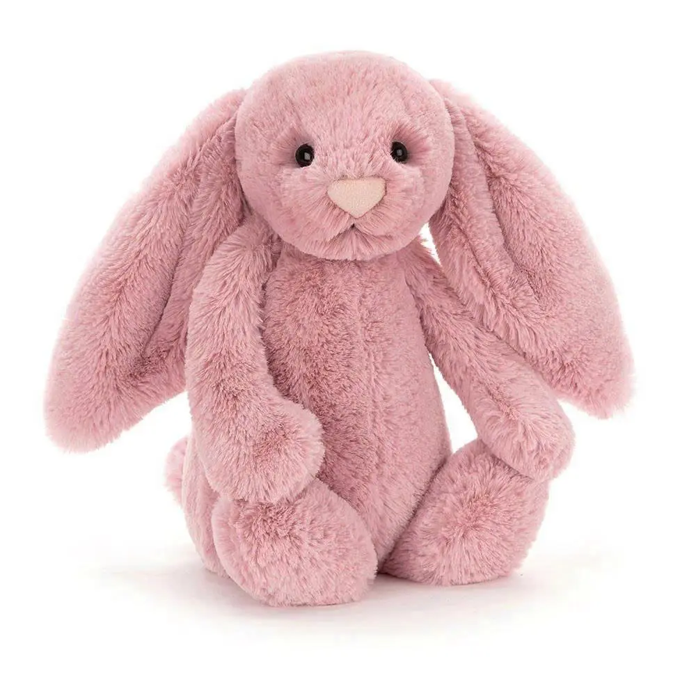 Jellycat Bashful Bunny Plush with Jellycat Gift Bag, Ultra Soft Floppy Ear Rabbit Stuffed Animal, Cute Baby Shower Newborn Easter Birthday Gift, Nursery Decor for Kids & Adults, US Stock