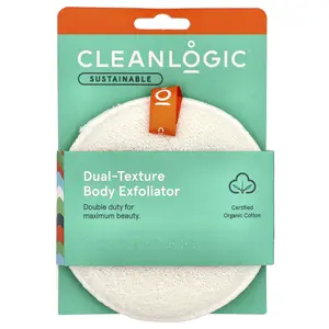 Cleanlogic Sustainable, Dual-Texture Body Exfoliator, 1 Count