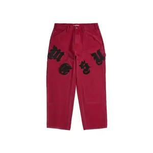 Supreme Men's Old English Canvas Double Knee Painter Pant Red, from StockX