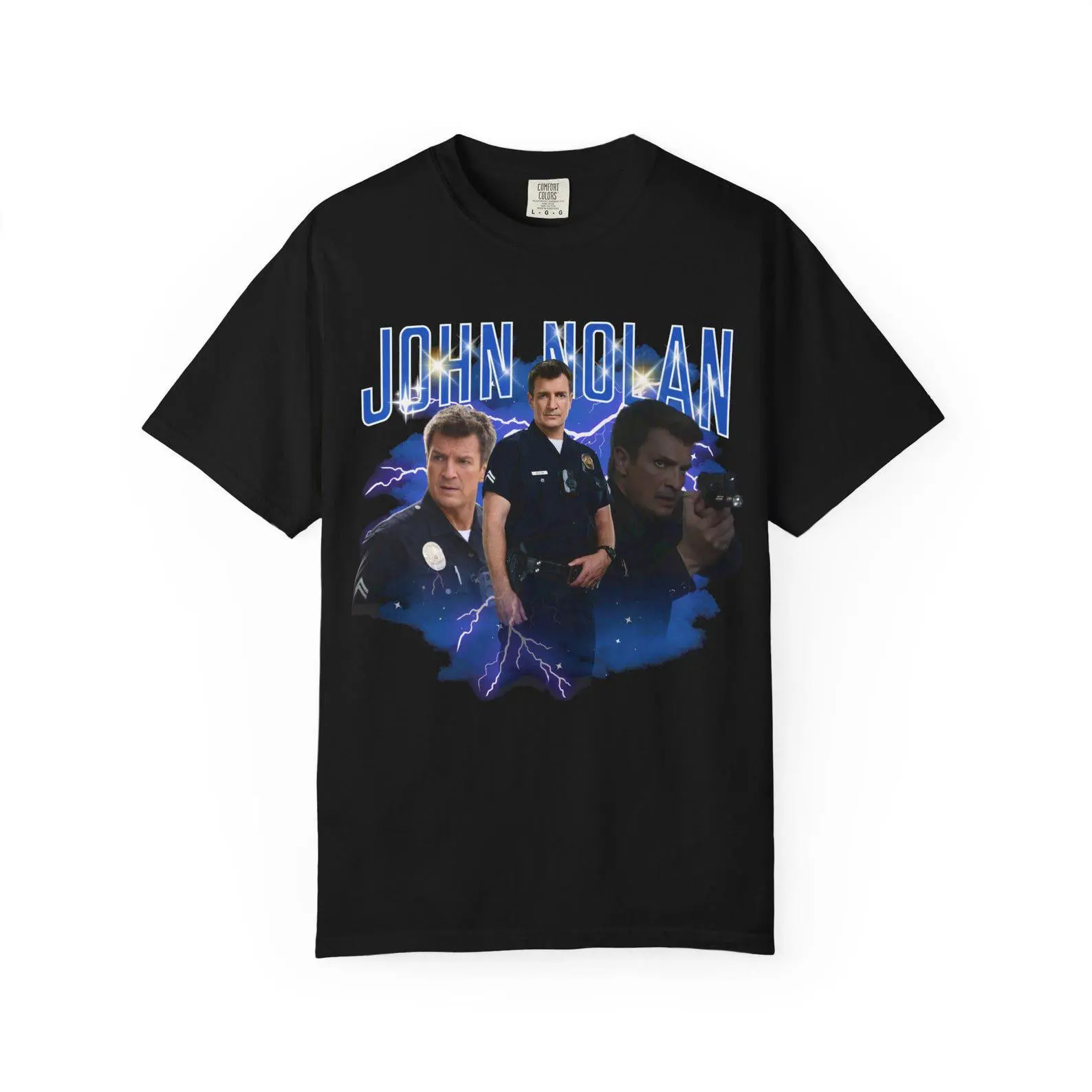 John Nolan Tshirt, The Rookie Vintage Tee, John Nolan Shirt, Nathan Fillion Fan Shirt, The Rookie Tv Show Shirt