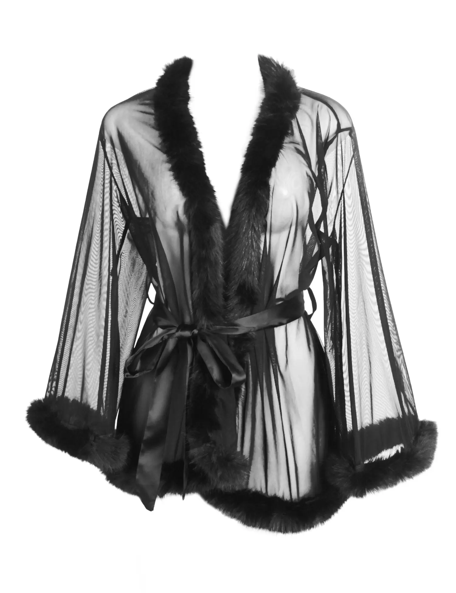 white christmas dresses Baci Lingerie | All Satin Robe main image 1