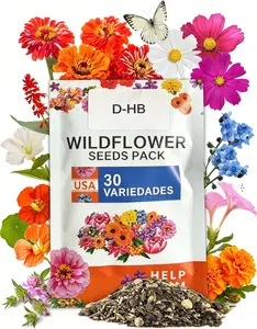 Wildflower Seeds Bulk 10000+, Butterfly Hummingbird Mix, 30 Variety Perennial Annual Mix, Heirloom Flower Seeds for Planting Outdoor Indoor, High Germination Rate Garden Seeds