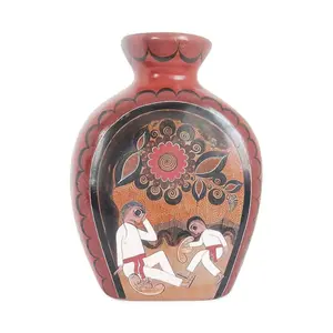 Vintage Mexican Folk Vase