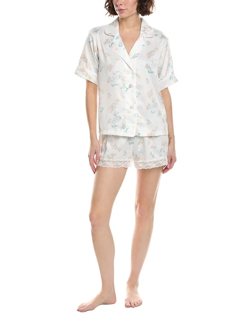 Flora by Flora Nikrooz 2pc Printed Matte Charmeuse Pajama Set