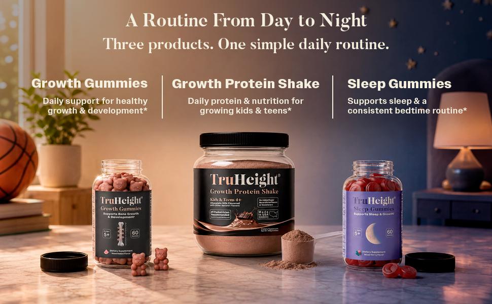 TruHeight Growth Kit: The All-in-One Growth Kit - Nutrition, Growth Support & Sleep