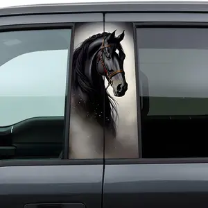 Horse Carb-pillar Sticker - Unique Horse Design for Horse Enthusiasts - Easy to Install - Stylish Upgrade for Your Horse's Appearance