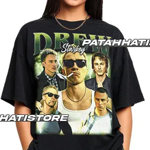 Limited Drew Starkey Vintage T-Shirt, Gift For Woman and Man Unisex T-Shirt Cotton Fabric
