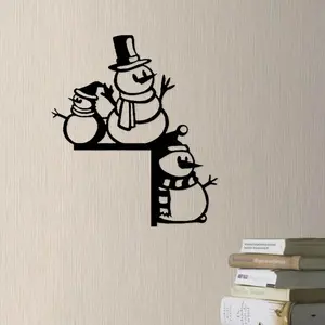 Metal Snowman Door Topper, Christmas Wall Decor, Gate Decoration, Window Sign, Party Supplies, Moving Gift, Unique Funny Present