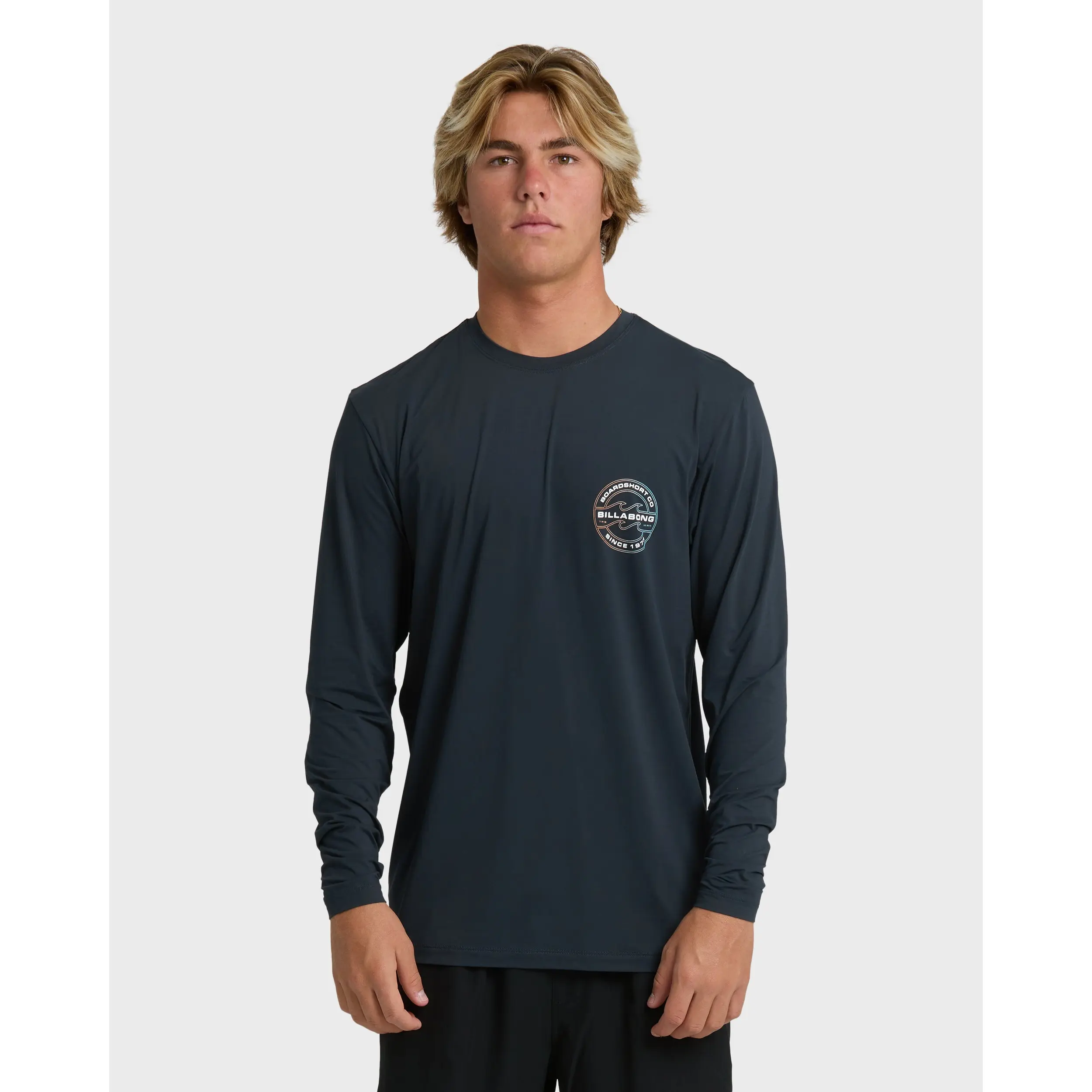 BILLABONG Men's Hollow Loose Fit Long Sleeve Surf Shirt, Loose Fit Screen Print Breathable, Surf