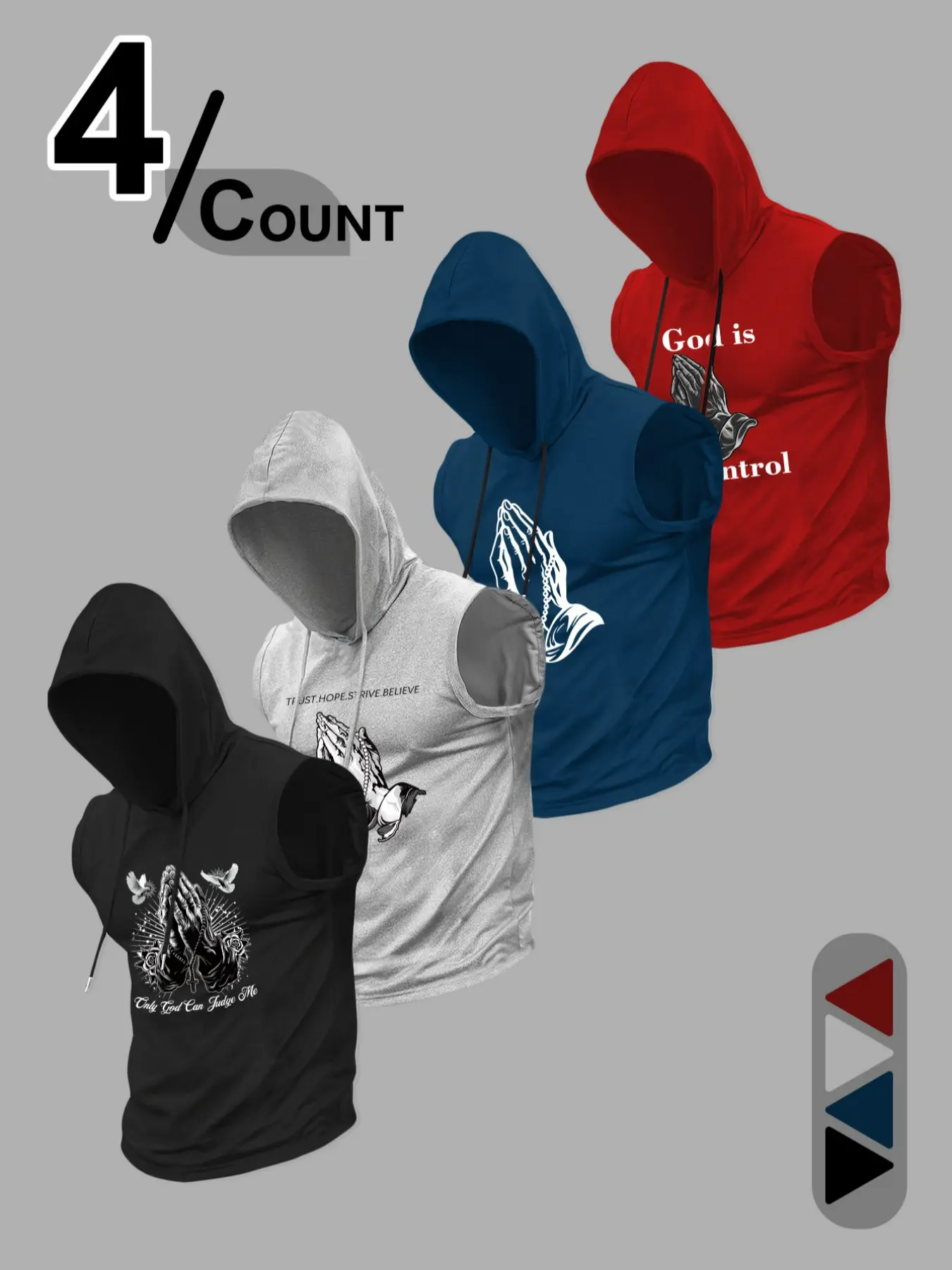 Men's Fashion Hooded Sports Vest, Sleeveless Sports Vests, Casual Summer Wear, Fitted Design, Moderate Fabric Thickness, Ideal for Outdoor Activities, Sporty Vest