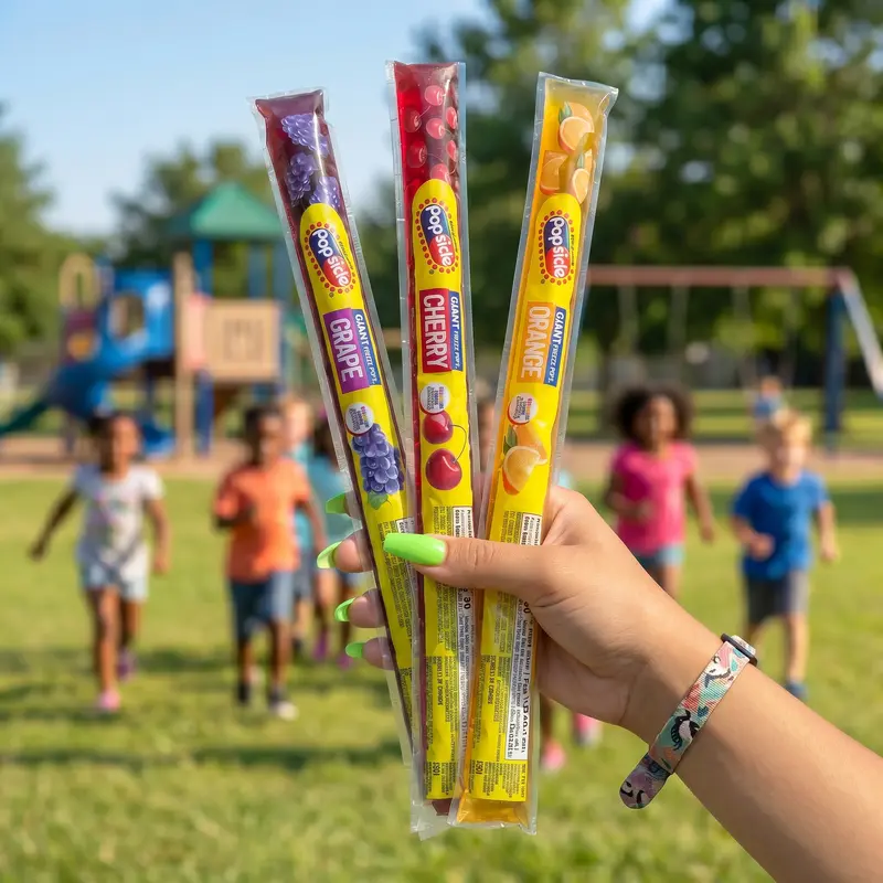 Popsicle Giant Freeze Pops, 27 Count Assorted Fruit Flavors, 15+