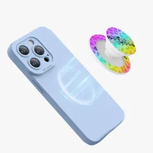 Prism Pounce – Magnetic Pop Socket for Bicycles Stand Grip Phone Rainbow