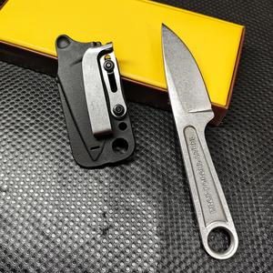 Tactical Outdoor Survival Knife  Kydex Sheath | Multi-Function Camping/Pocket/Fruit Knife | Holiday Gift  Collectible Blade