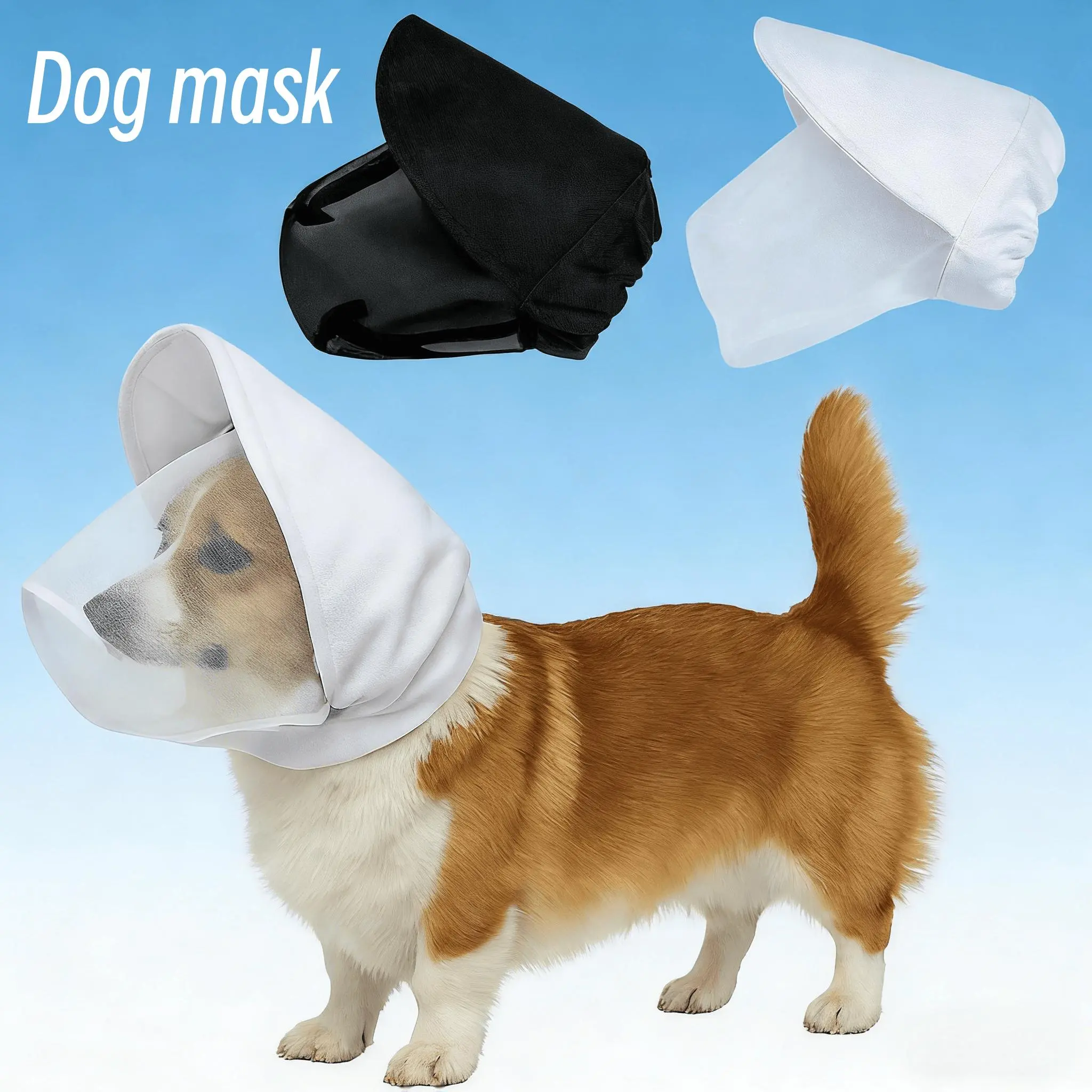Protective Mask for Dogs to Prevent Accidental Eating Prevent Barking Bite Eat Indiscriminately and Prevent Mosquito Bites When