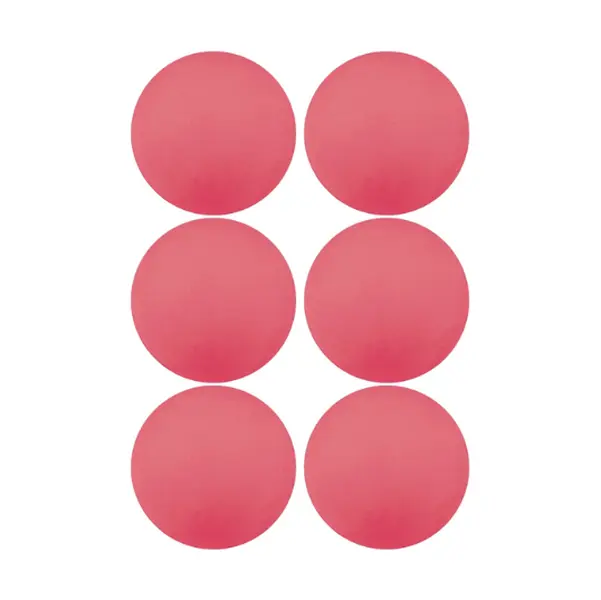 6 Soft Pink Indoor Practice Lacrosse Balls, Sponge, Training, Floor-Safe, Indoor Drills