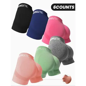 Women’s High Waisted Letter Print Gym Shorts, Comfortable Breathable Yoga Shorts, Stretchy Workout Biker Shorts, Trendy Sportswear for Running, Fitness & Summer Outfits