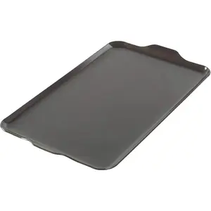 Double stove baking tray, 10.3 x 17.4 inches, non stick coating, black