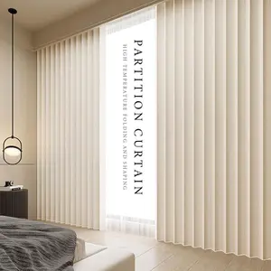 Collapsible room partition curtain - light blocking, privacy protection, space saving, tool-free, drill-free, easy installation, suitable for rental houses, living rooms, and offices