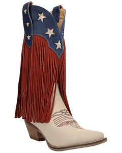 Dingo Women's Women'S Wild N' Free Fringe Western Boot Snip Toe - Di2476