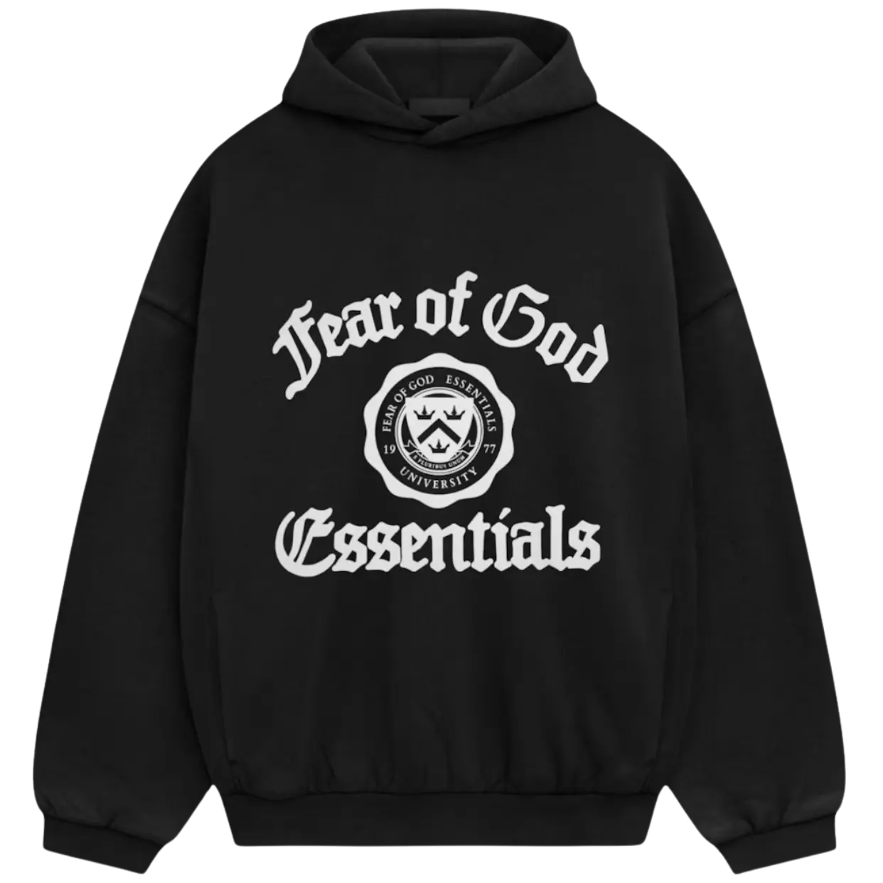 ESSENTIALS HOODIE 'VINTAGE SHRUNKEN BLACK'