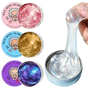 Clear Transparent Non-Sticky Slime Putty | Sensory Therapy Fidget Toy | Stress Anxiety Relief for Kids Boys Girls & Adults