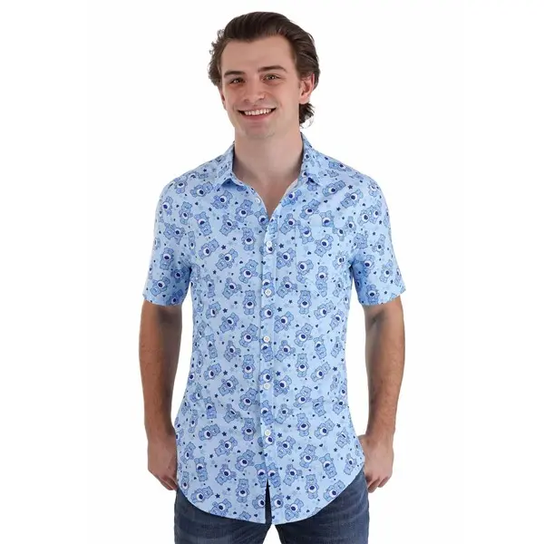 Adult Blue Business Care Bears Shirt