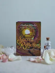 Sharlean Windus Sacred Reflections Oracle Deck - 72 Hand-Painted Cards for Spiritual Guidance & Nature-Inspired Wisdom with Comprehensive Guidebook