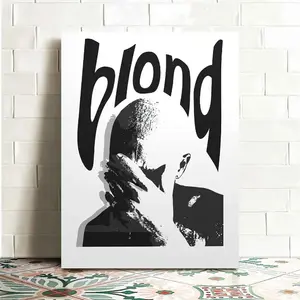 1pc Set Singer Wall Painting Black And White Poster, Music Album Cover Poster, Music Painting Wall Painting, Canvas Poster, Bedroom Decoration Poster, Wall Decoration Music Album Art, Music Fan Gifts