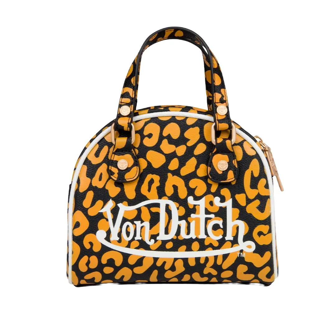 Orange Cheetah Bowling Bag
