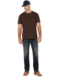 Brothers And Sons Men's Drifter Wash Tucker Slim Straight Stretch Denim Jeans - Basfa24j98-Dkw