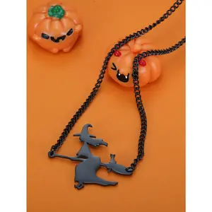 Halloween Vibe Witch Necklace, Must-have Personalized Necklace for Holidays
