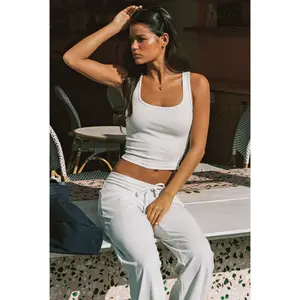 Linda Ribbed Scoop Neck Tank Top