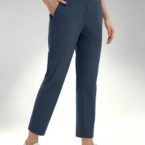 baleaf Women's Business Casual Work Pants, 27" Soft Lightweight Stretch Everyday Trousers with 4 Pockets, Breathable Quick Dry UPF 50+ Pants with Adjustable Drawcord Waist and Belt Loops for Office, Travel, Walking and Casual Golf