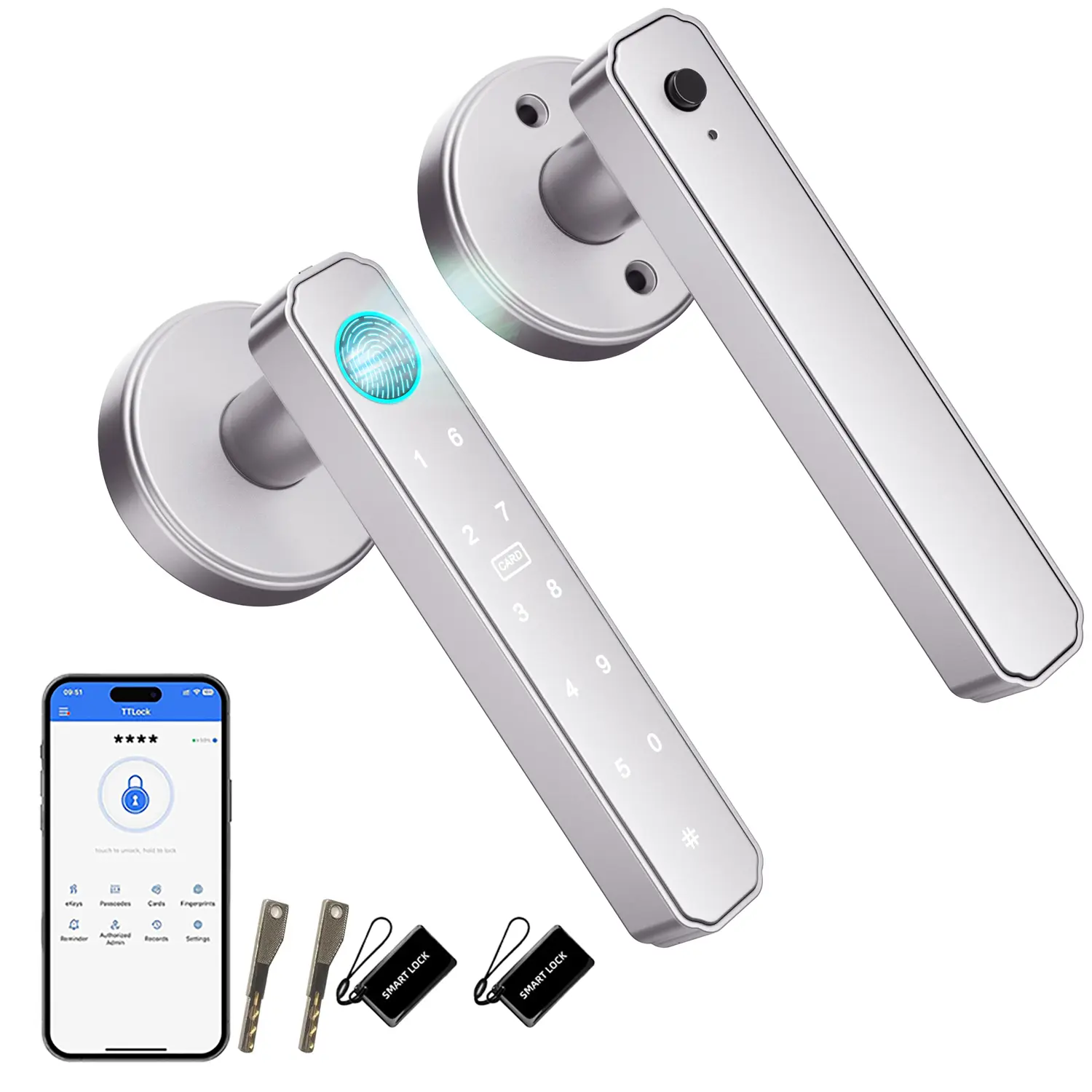 Matte Silvery(With TT Lock)