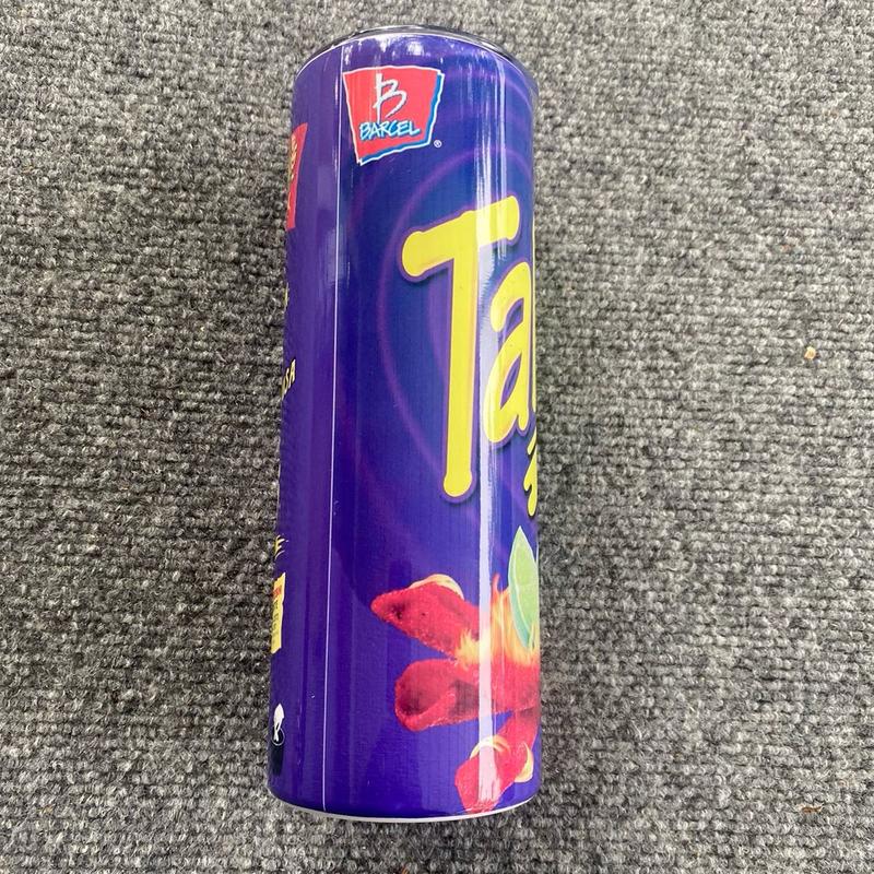 Takis Tumblers 20 Oz Skinny Straight, Stainless Steel Tumbler Come with straw and rubber bumper!