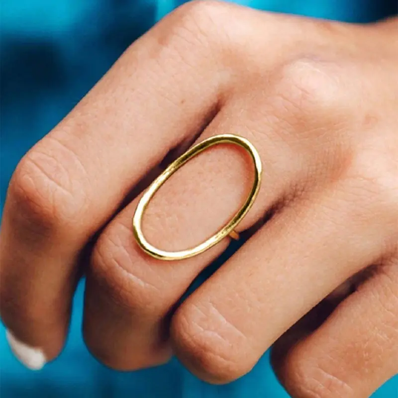 1 PC Simple Ring Elegant Fashion Rings Fashion Stackable Finger Rings Beautiful Rings For Women For Wedding Engagement Party Jewelry Valentine's Day Gift