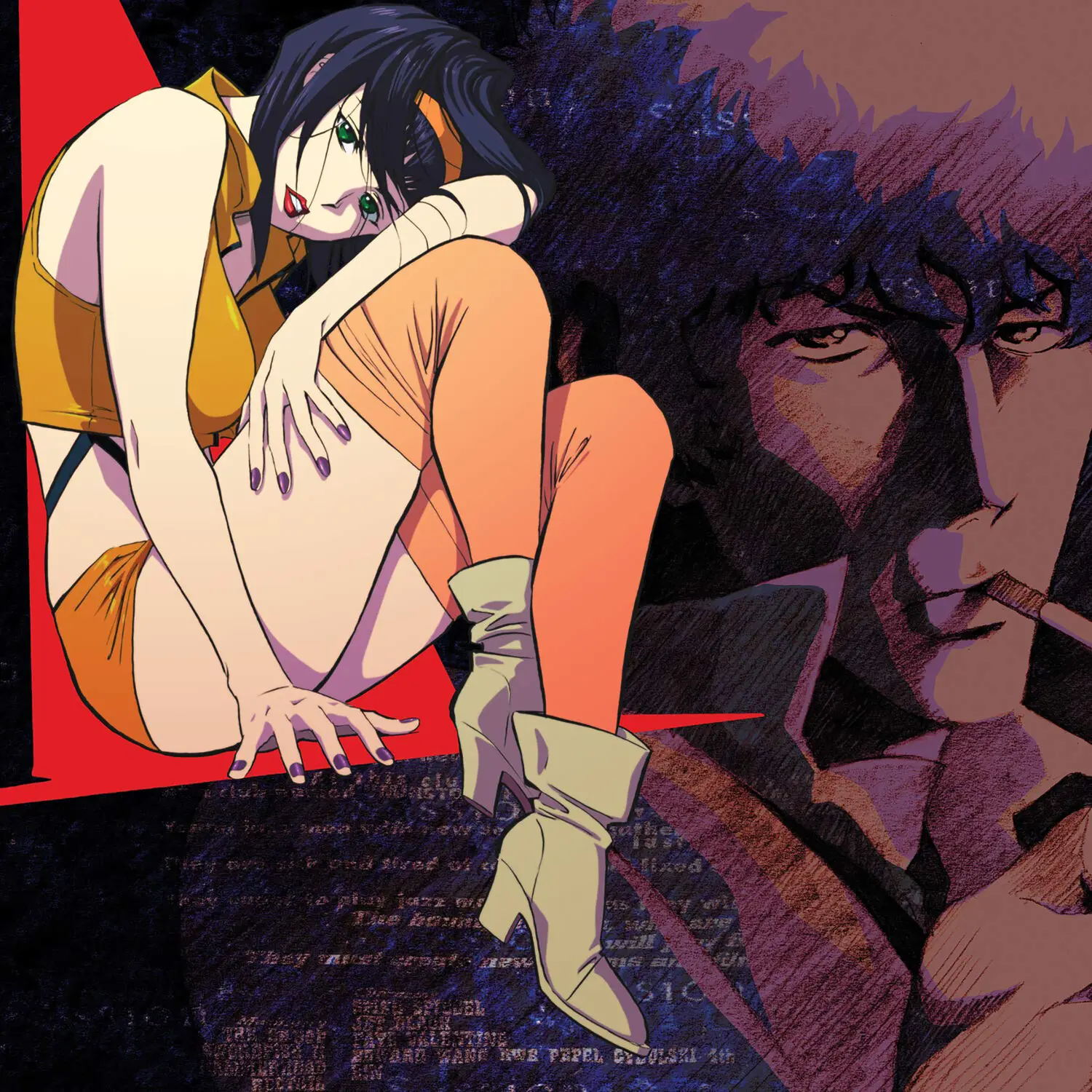 Cowboy Bebop Original Series Bebop Soundtrack English Band Vinyl LP Long Play - Brown Colored Vinyl, Gatefold LP Jacket, White